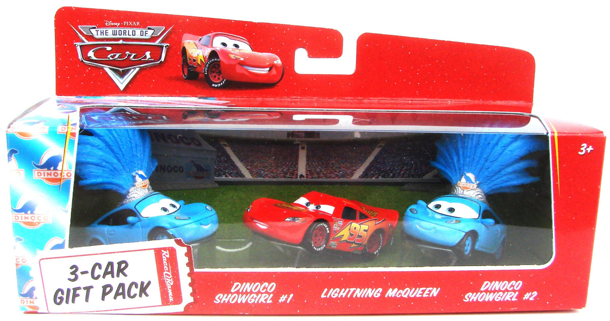 Disney / Pixar Cars Movie 1:55 Die Cast Cars 3-Car Gift Pack 2 Showgirls and Lightning McQueen
