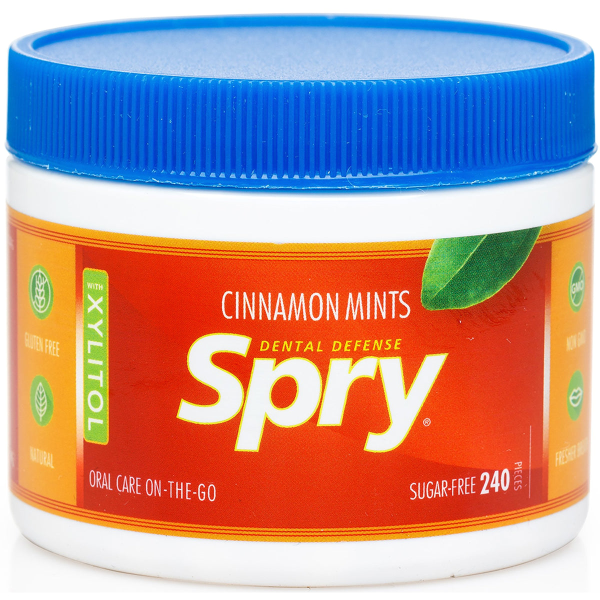 Spry Natural Xylitol Mints, Cinnamon Flavor, 240 Count