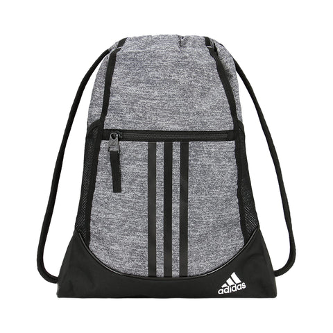 adidas Unisex Alliance II Sackpack, Onix Jersey/Black/White, ONE SIZE
