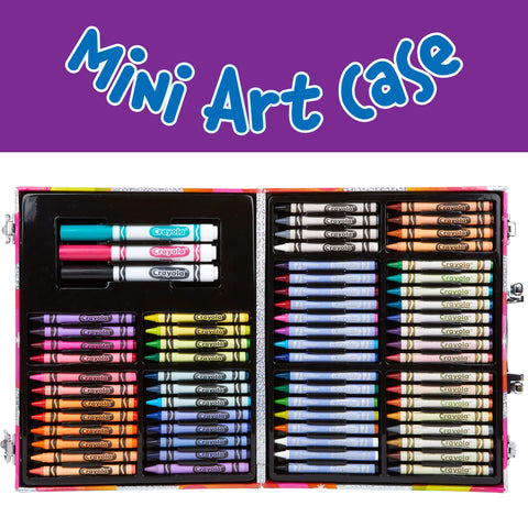 Crayola Mini Art Set with UniCreatures, Kids Art Kit, 100+ Pieces, Ages 3, 4, 5, 6, 7