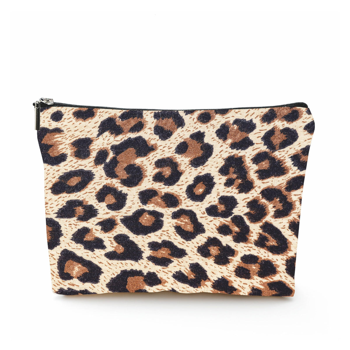 DYIRBIIY Leopard Print Cosmetic Bag, Make Up Linen Bag, Animal Protection Theme Toiletry Bag, Zipper Pouch For Travel & Daily Uses, Gift For Girls, Bags & Accessories - 08, multicolor
