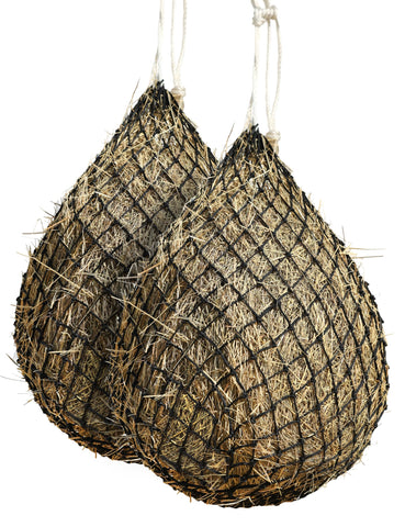 Harrison Howard Slow Feed Hay Net Horse 2 Pcs Horse Feeding Supplies Black