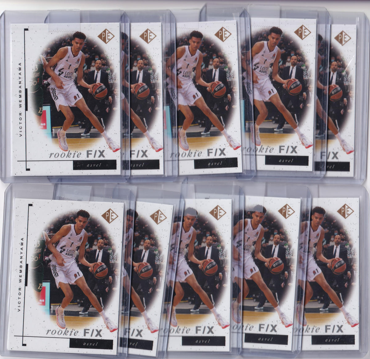 (Lot of 10) 2021 Victor WEMBANYAMA RC Prospectors Edge Rookie F/X Basketbalk Card France