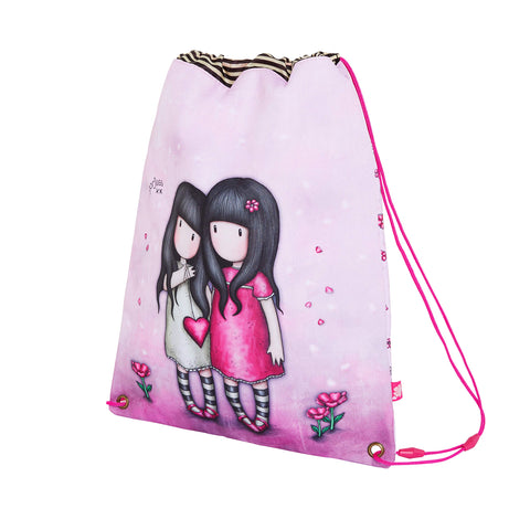 Gorjuss Sparkle & Bloom Drawstring Bag 479GJ18 - You Can Have Mine