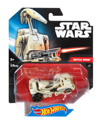 Hot Wheels Star Wars Character Car, Battle Droid
