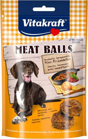Vitakraft 31000 Dog Treats Meat Balls, 80 g