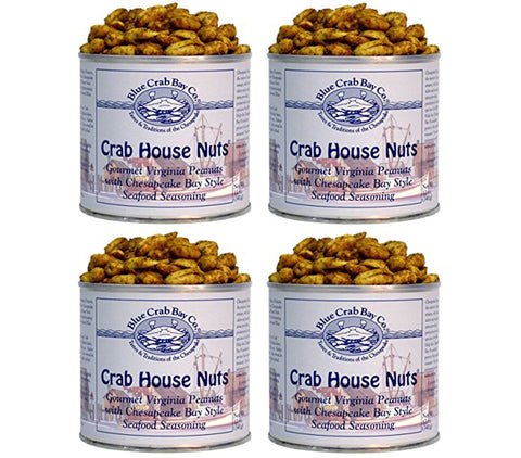 Blue Crab Bay Co. Crab House Nuts, 12-Ounce Packages (Pack of 4)