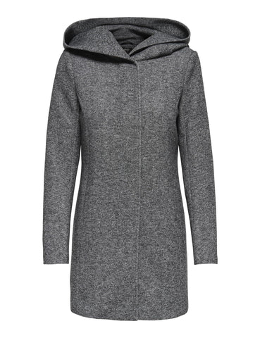 ONLY Women's Onlsedona Light Otw Noos Coat, Grey (Dark Grey Melange), XXL UK