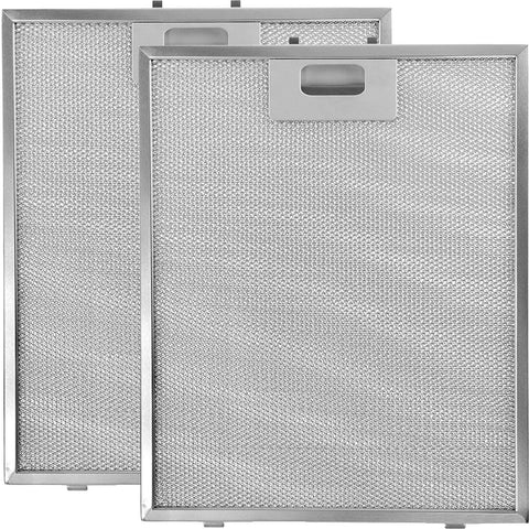 SPARES2GO Vent Extractor Aluminium Mesh Filter for Indesit Oven Cooker Hood (Pack of 2, 305 x 267mm)