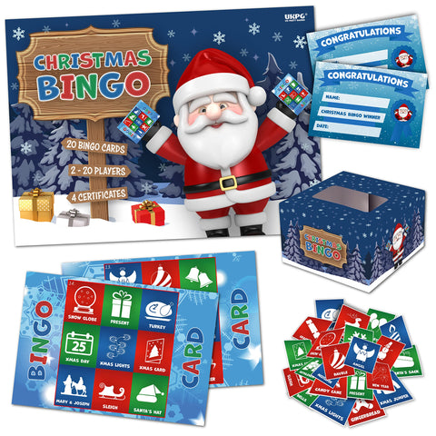 Christmas Stocking Filler | CHRISTMAS BINGO | For Children, Family, Kids, Christmas Party, Christmas Family Game, Christmas eve box fillers, Christmas stocking fillers