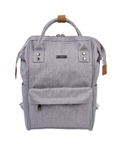 BABABING | Mani Baby Changing Bag Large Backpack with Adjustable Shoulder Straps | Multifunction Baby Bag Backpack with Detachable Changing Mat | Grey/Brown