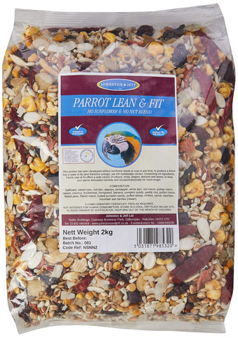 Johnston & Jeff Lean and Fit Parrot Food, 2 kg