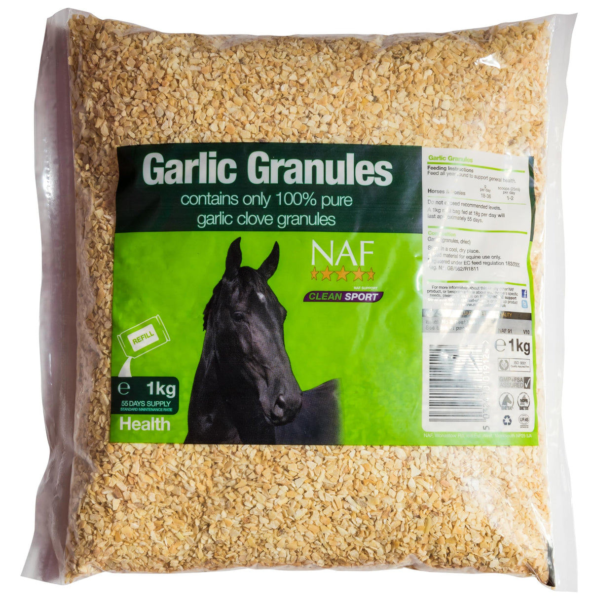 NAF Garlic Granules Refill, 1 kg