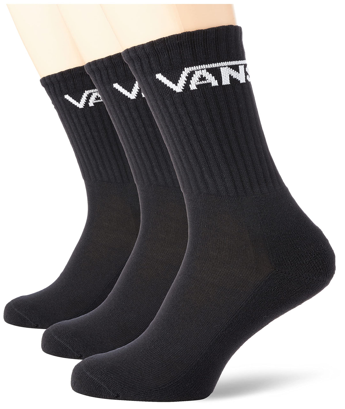 VANS Classic Crew Socks (12, Black)