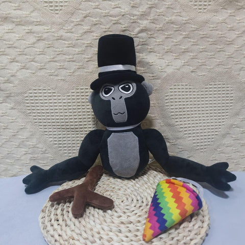 Demoony Gorilla Tag Plush Toy,Cute Gorilla Tags Doll Stuffed Animal Toy,Soft Gorilla Plushies Doll,Collectible Gorilla Plush Toy,Gorilla Game Peripheral Plush Doll,Stuffed Gorilla Doll,for Kids (C)
