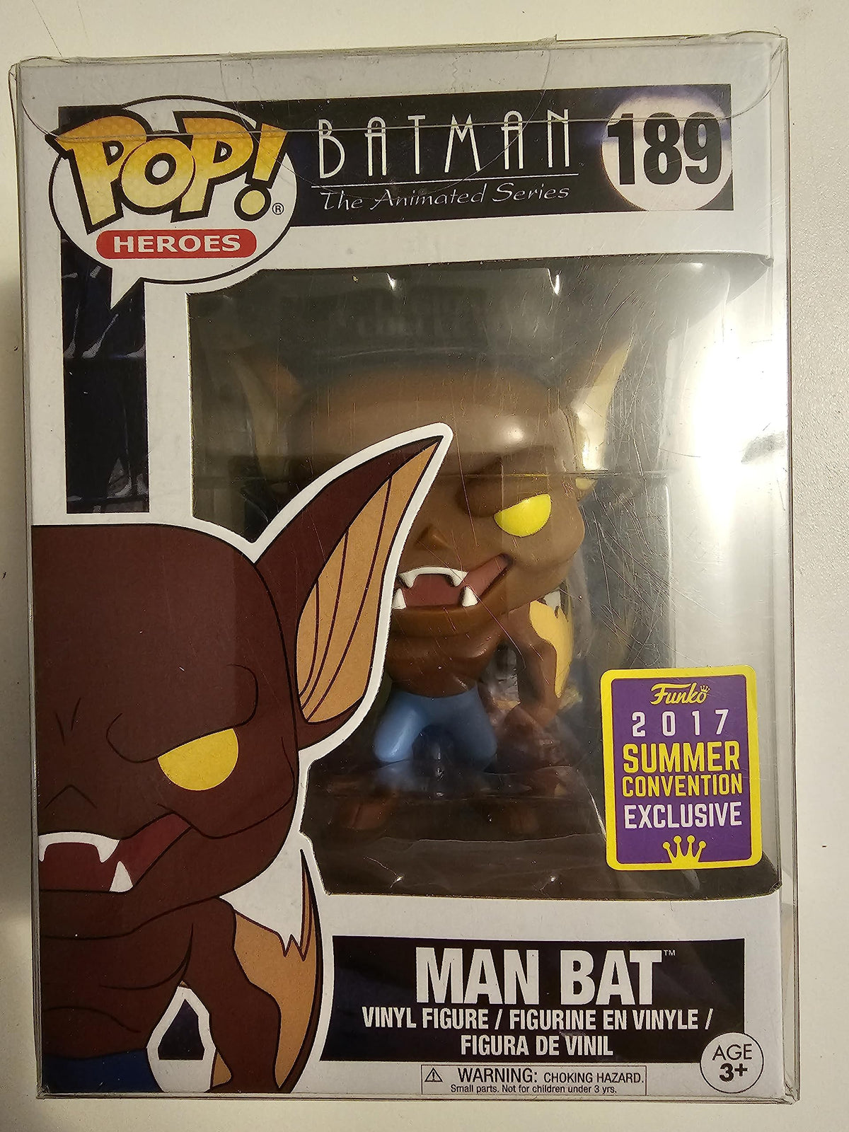 Funko Pop! SDCC 2017 Batman The Animated Series Man Bat, Limited Edition Summer Convention Exclusive