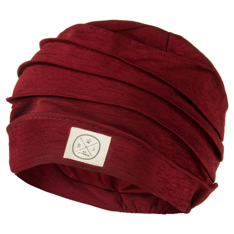 Be Sparkle Slouchy Headwraps, Cancer Headwear for Women Perfect for Chemo or Women Hair Loss-Cancer Slip On Headwear Burgundy