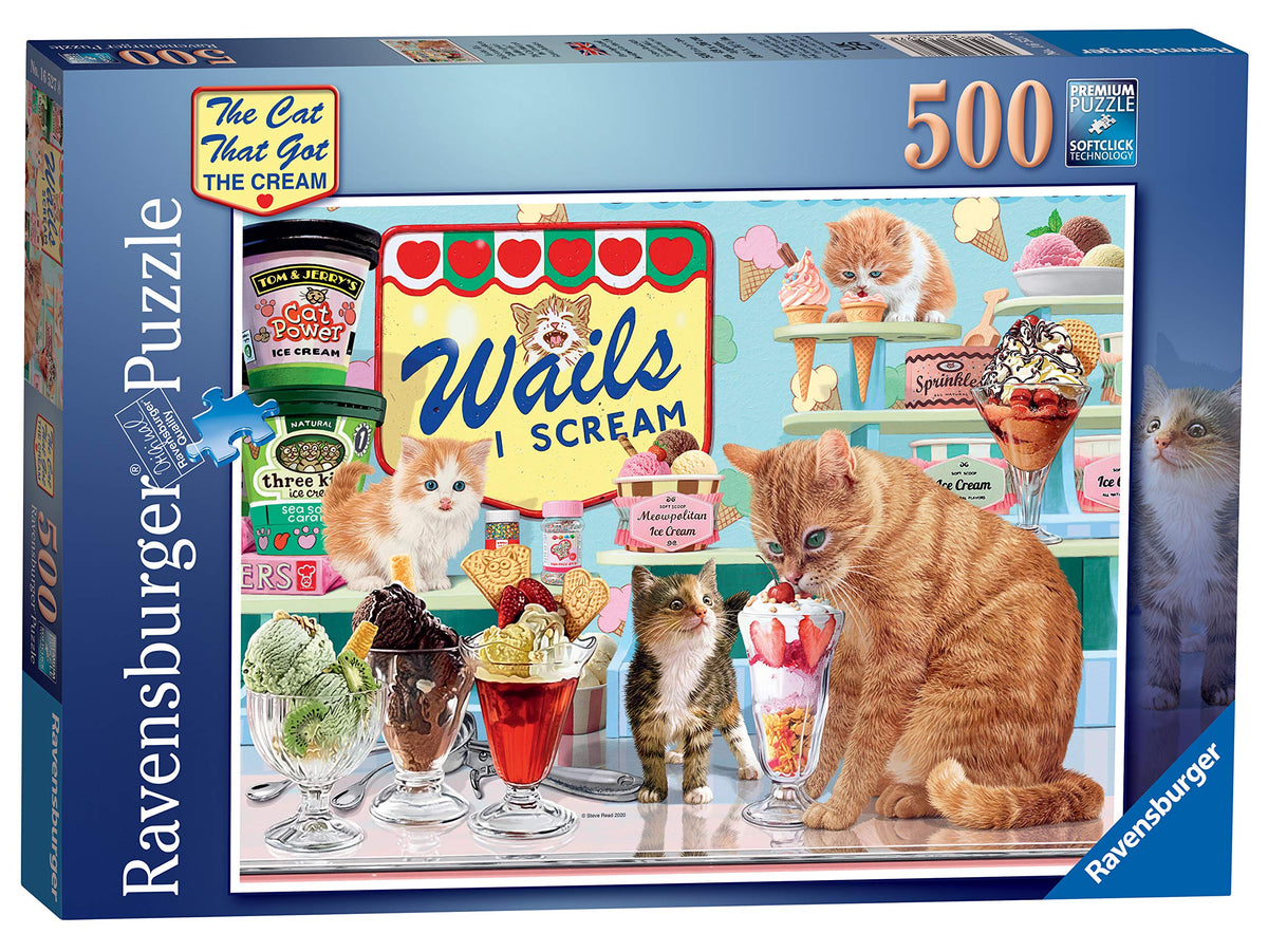 Ravensburger 16527 Cat That got The Cream 500 Piece Jigsaw Puzzle for Adults & for Kids Age 10 and Up