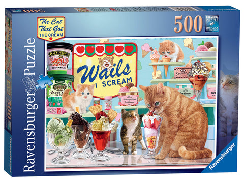 Ravensburger 16527 Cat That got The Cream 500 Piece Jigsaw Puzzle for Adults & for Kids Age 10 and Up