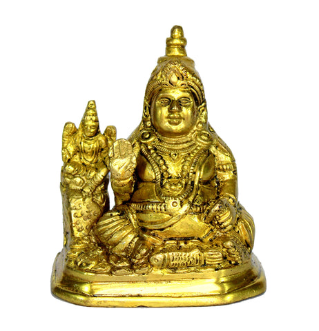 ESPLANADE Brass Laxmi Lakshmi Kuber Idol Murti Sculpture (4.25")