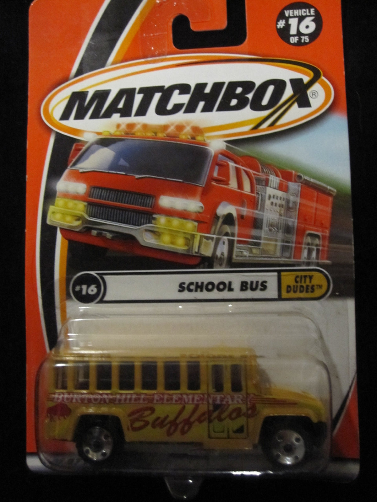 School Bus Matchbox City Dudes Series #16