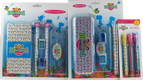 Mermaid 13 Piece Mega School Stationery Set, Pencil Case, Pens, Pencils