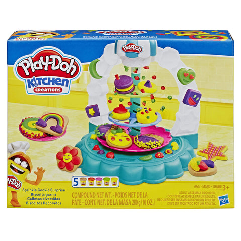 Play-Doh Kitchen Creations Sprinkle Cookie Surprise Play Food Set with 5 Non-Toxic Play-Doh Colours