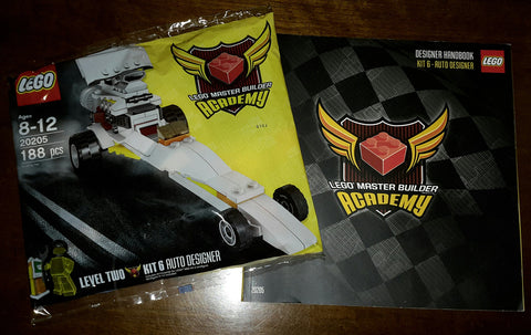 LEGO Master Builder Academy Set #20205 MBA Auto Designer Kit 6 Bagged Includes Kit 6 Designer Handbook!