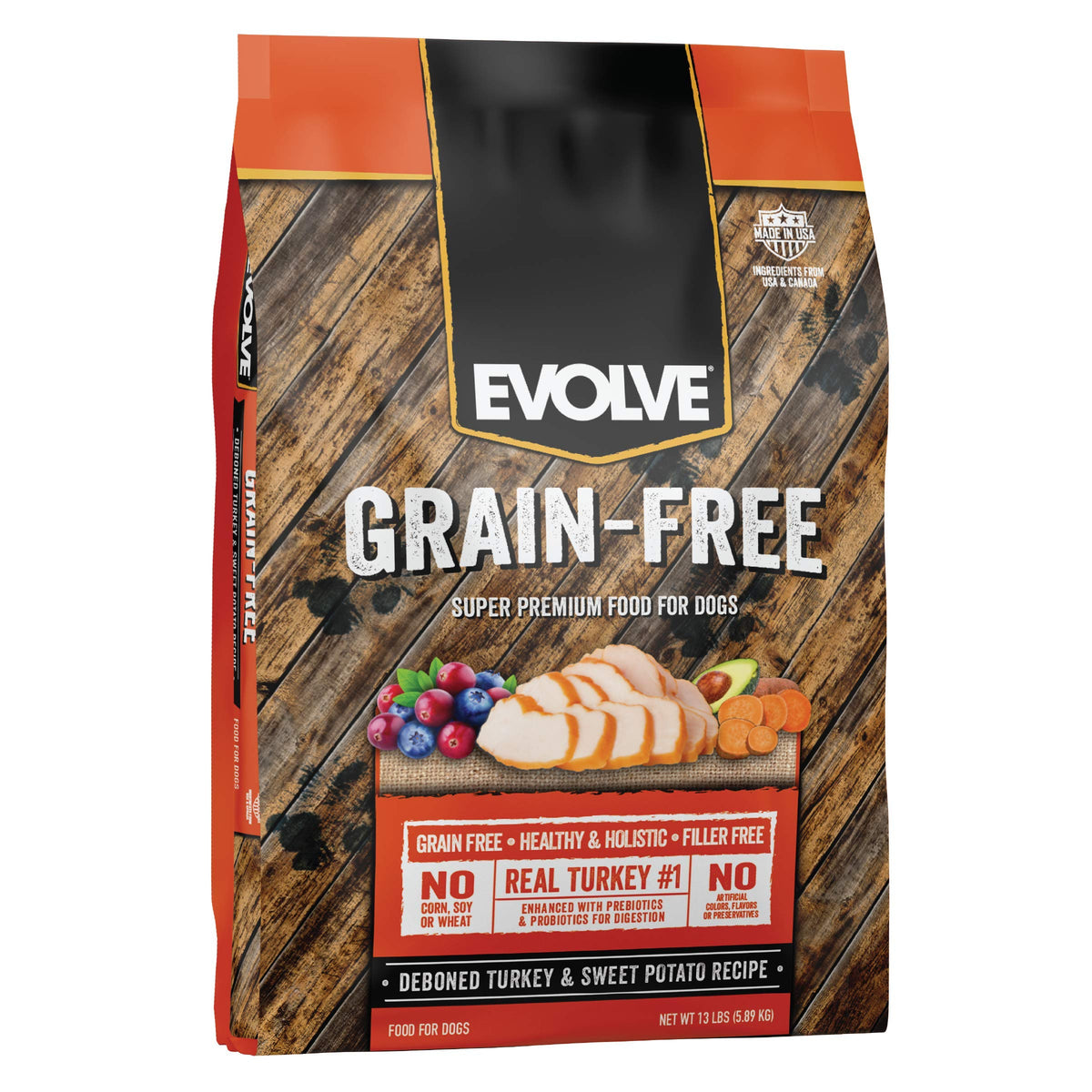 Evolve Grain Free Deboned Turkey and Sweet Potato Dog Food
