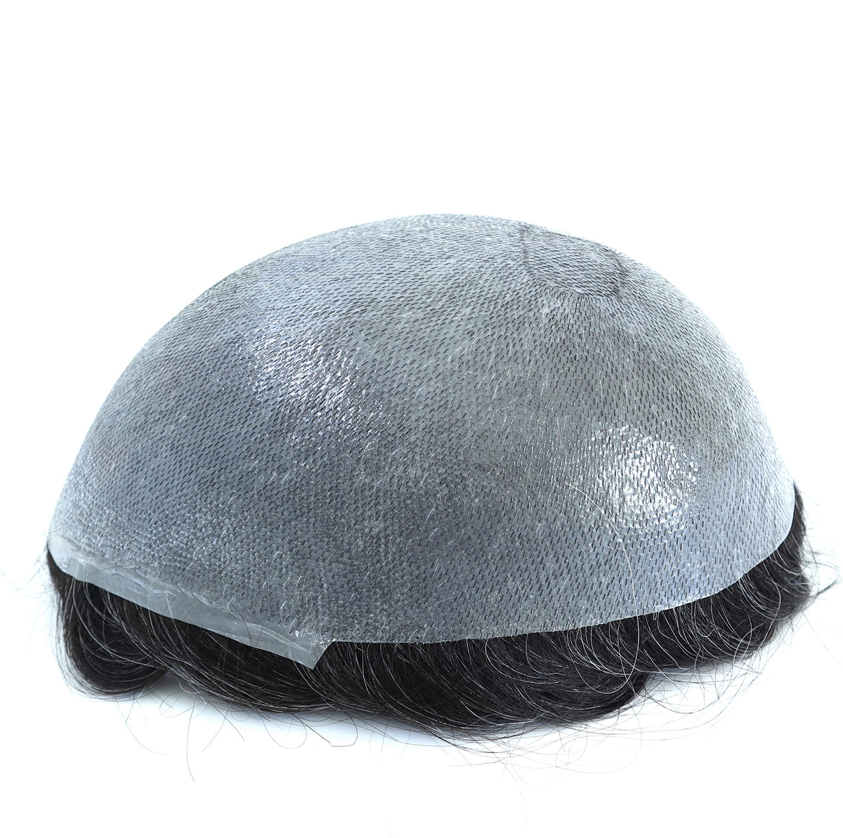 HAIR NATURE Men Toupee Hair Pieces, Human Hair Replacement Systems, Male Hair Units Ultra Thin Skin Natural Hairline #1B20