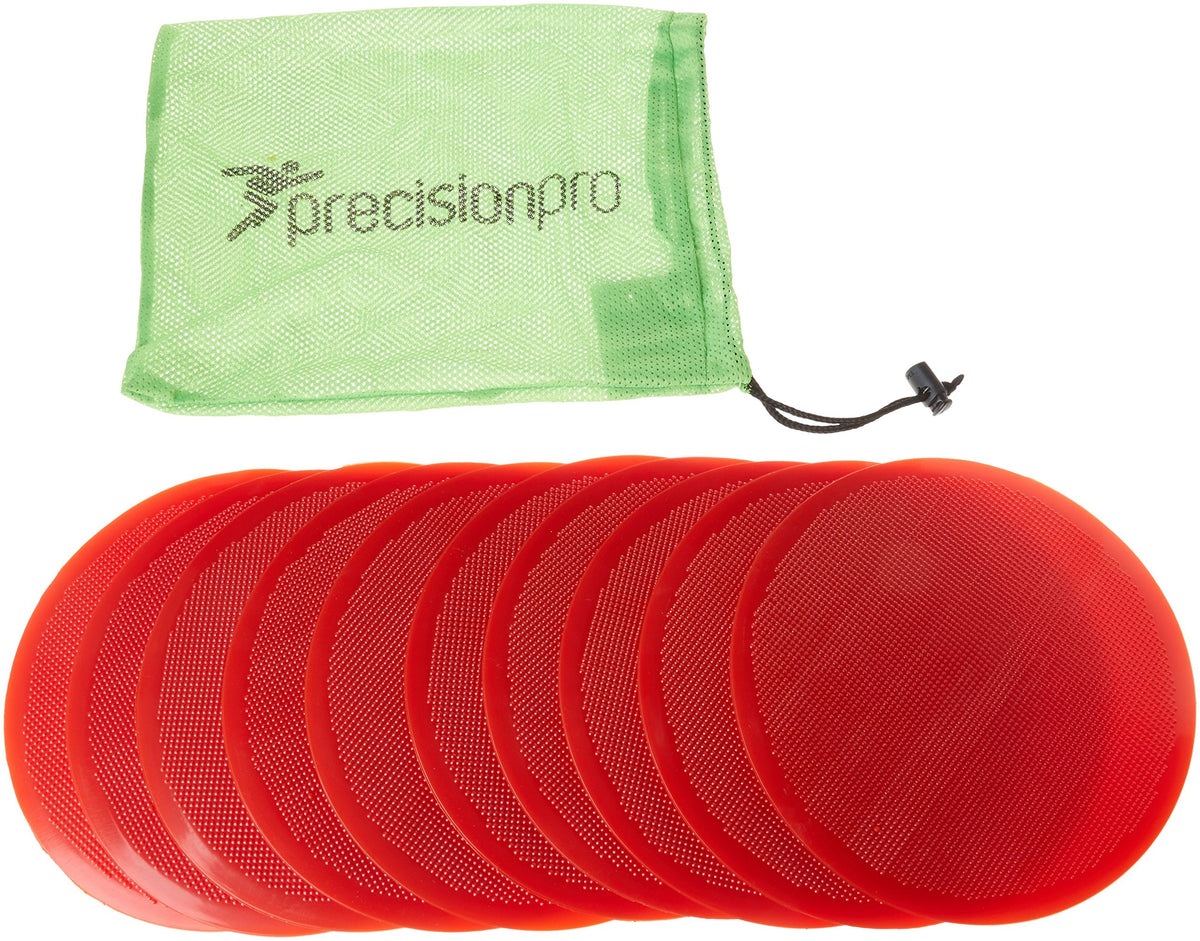 Precision Round Flat Marker Discs - Red, 21 Cm, white - red, K-REY-TR424S