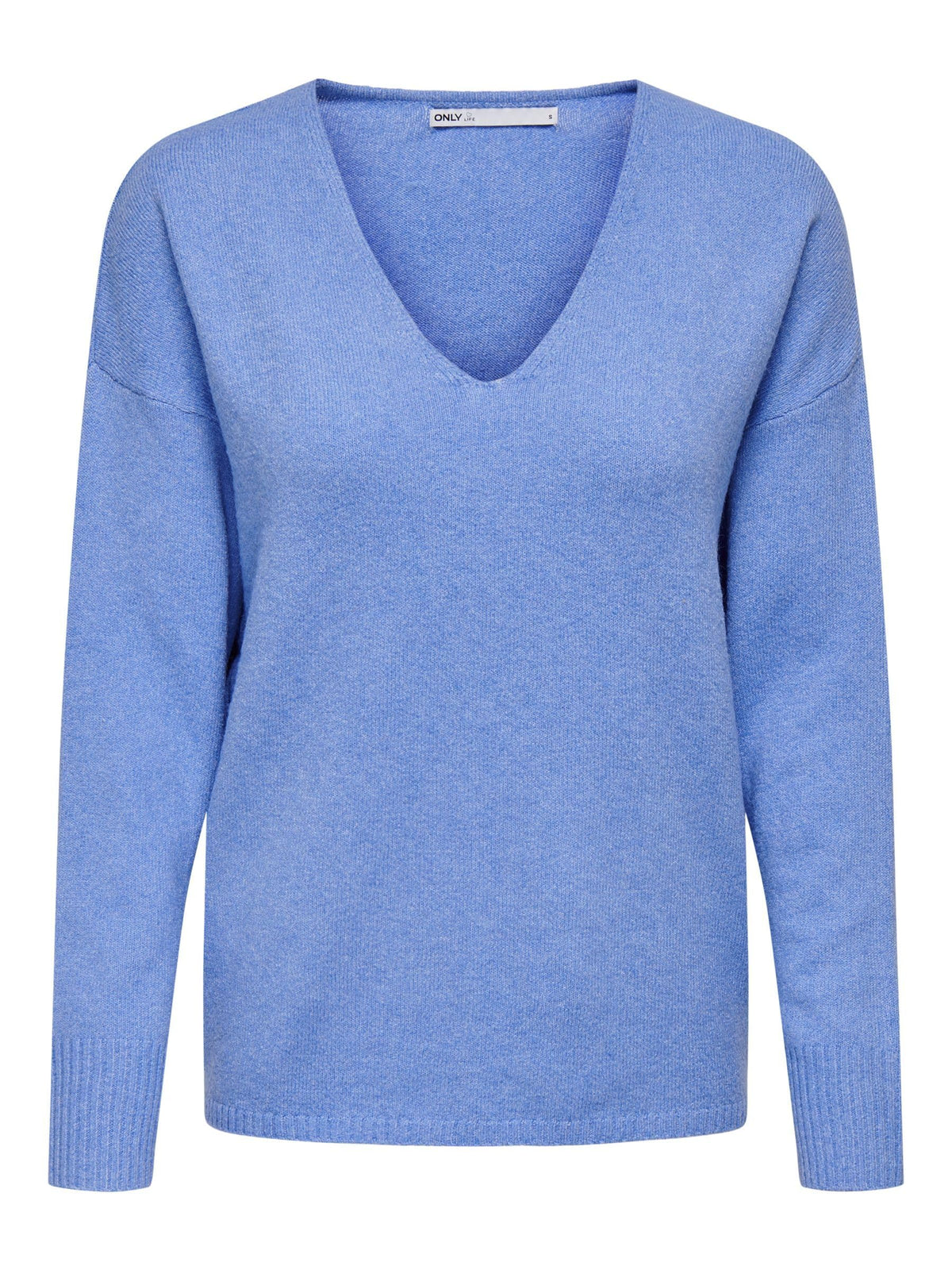 ONLY Women's Onlrica Life L/S V-Neck Jumper KNT Noos Sweater, Provence, S