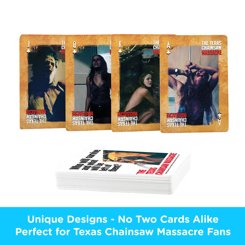 AQUARIUS Texas Chainsaw Massacre Playing Cards - Poker Size Deck of Cards for Your Favorite Card Games - Officially Licensed TTCM Merchandise & Collectibles
