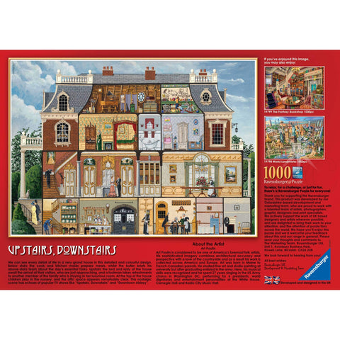 Ravensburger Upstairs Downstairs 1000 Piece Jigsaw Puzzle for Adults & Kids Age 12 Years Up