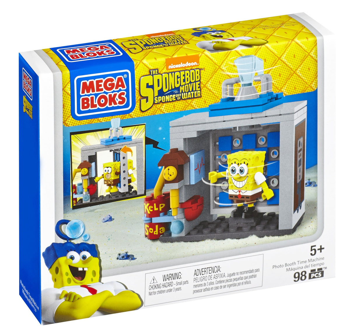 Mega Bloks SpongeBob Photo Booth Time Machine Building Set