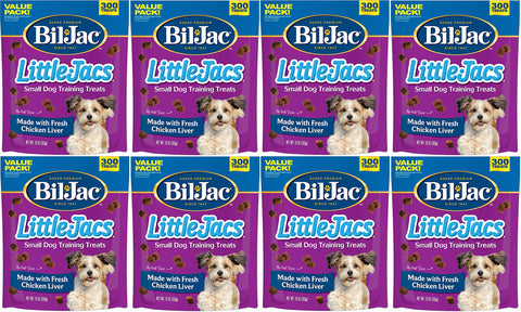 (8 Pack) Bil Jac Little Jacs Small Dog Treat, Liver, 10 Ounces each