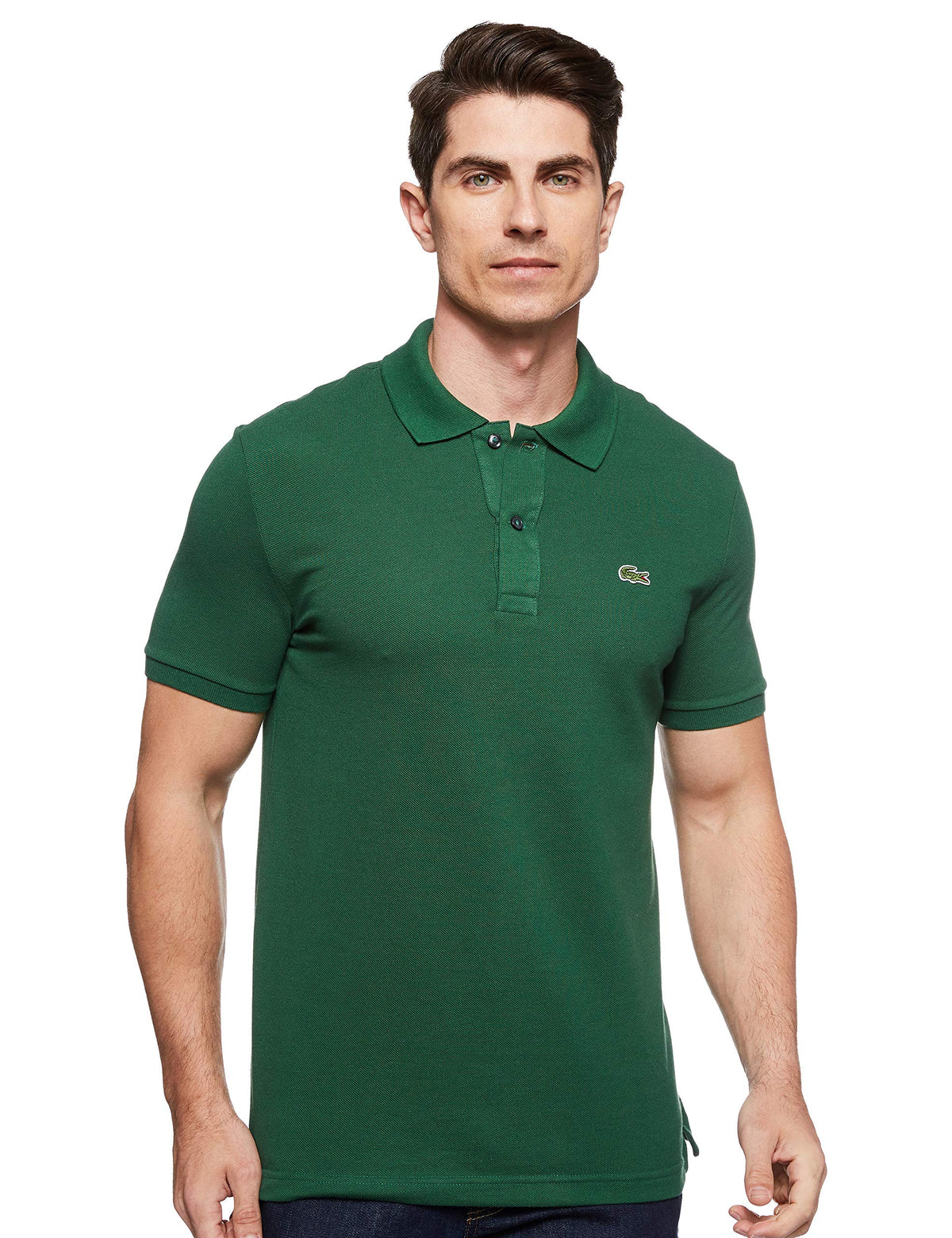 Lacoste Mens Men's Short Sleeve Classic Pique Polo Shirt, Appalachan Green, X-Large