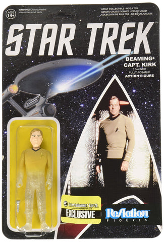 Star Trek: The Original Series Beaming Kirk Reaction 3 3/4-Inch Retro Action Figure - Limted Edition