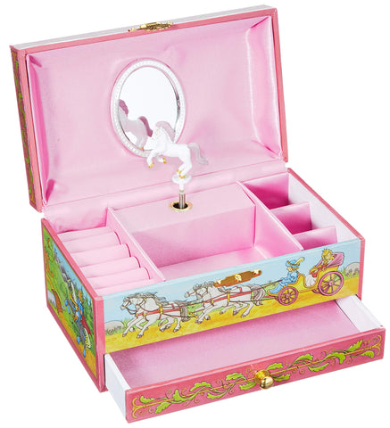 Goki 60064 Music Box Horse with Drawer, Mixed