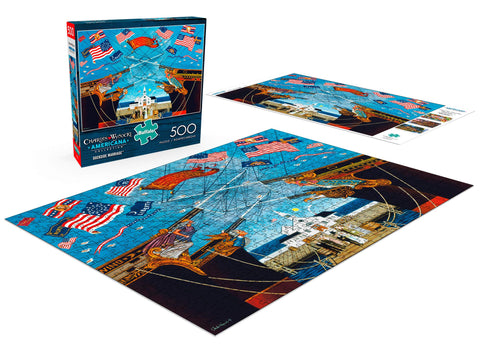 Buffalo Games - Charles Wysocki - Dockside Marriage - 500 Piece Jigsaw Puzzle