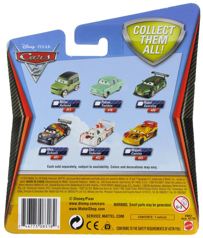 Disney Pixar Cars 2 Movie Series Mattel 1:55 Scale Die Cast Car #23 Miguel Camino