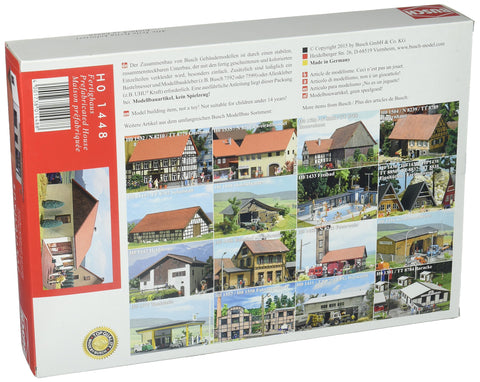 Busch 1448 Prefabricated House HO Structure Scale Model Structure