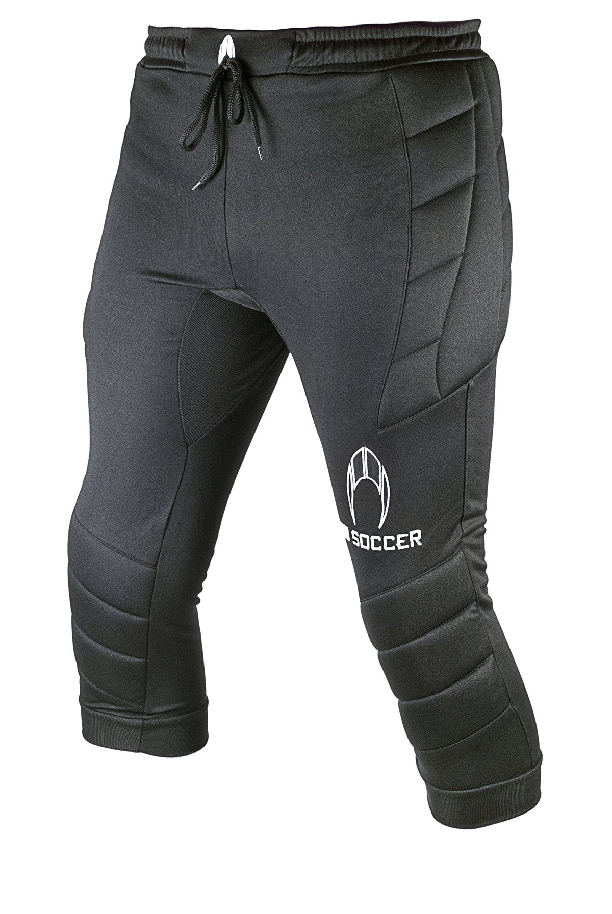 HO Soccer 3/4 Logo Goalkeeper Trousers Unisex Adult Black/White