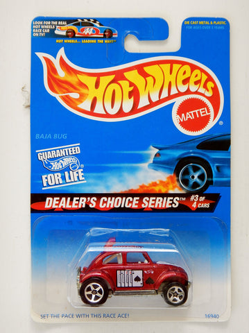 Mattel Hot Wheels 1996 Baja Bug Vw Beetle Dealers Choice Series Race Ace Rare Colletcor #3/4 Scale 1/64