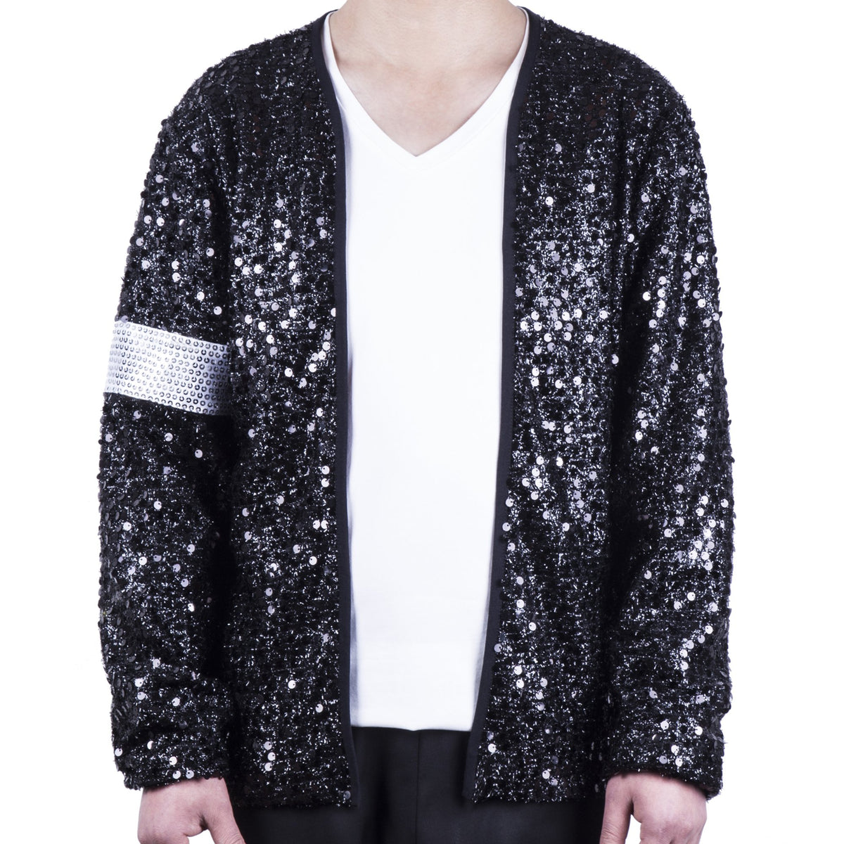 MJB2C - Michael Costume Jackson Billie Jean Jacket (Adult X-Small) Armband Sequin
