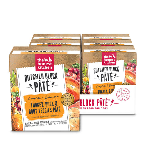 The Honest Kitchen Butcher Block PÃƒÆ’Ã†â€™Ãƒâ€ Ã¢â‚¬â„¢ÃƒÆ’Ã¢â‚¬Å¡Ãƒâ€šÃ‚Â¢tÃƒÆ’Ã†â€™Ãƒâ€ Ã¢â‚¬â„¢ÃƒÆ’Ã¢â‚¬Å¡Ãƒâ€šÃ‚Â©: Turkey, Duck & Root Veggies Wet Dog Food, 1 Count (Pack of 6)