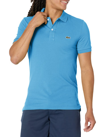 Lacoste Mens Men's Short Sleeve Classic Pique Polo Shirt, Argentine Blue, 3X-Large