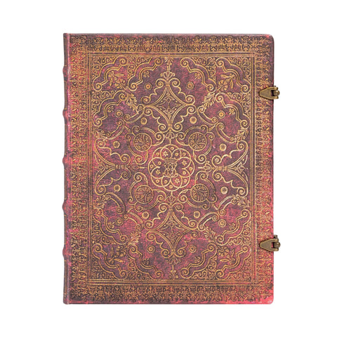 Paperblanks | Carmine | Equinoxe | Hardcover | Ultra | Lined | Clasp Closure | 144 Pg | 120 GSM