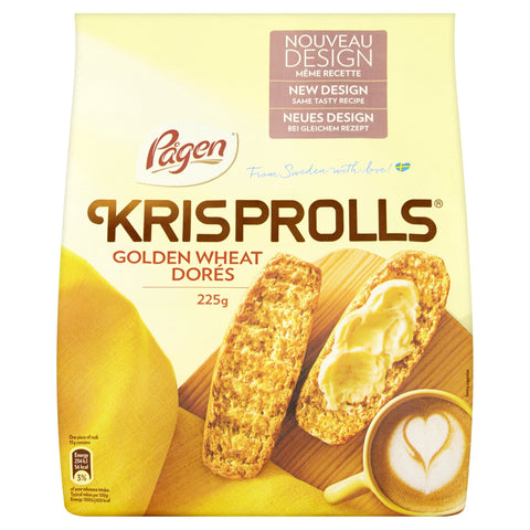 Pagen Krisprolls Golden Wheat Dores, (5x225g)