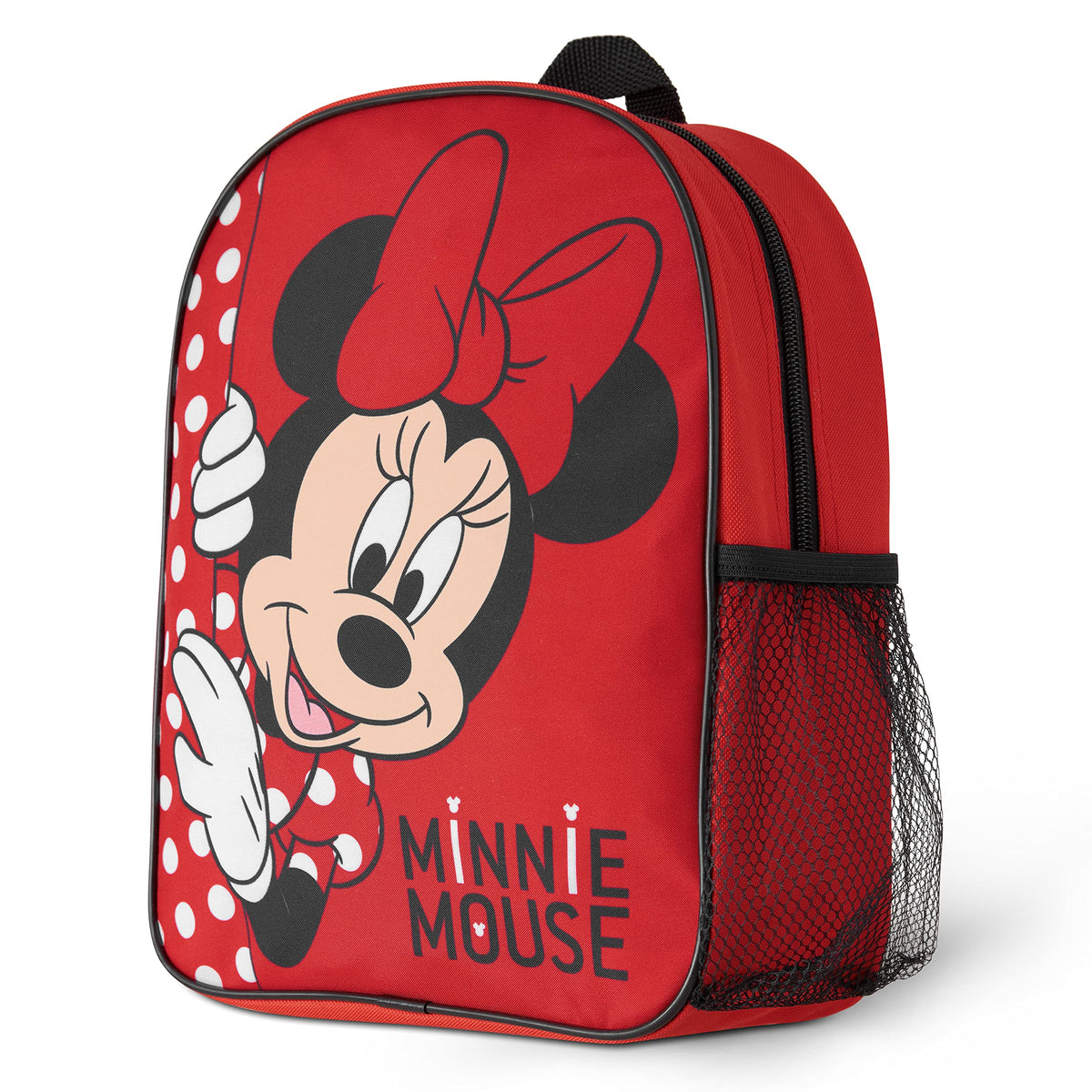 Disney Travel Backpack for Kids Toddlers Girls Backpack with Water Bottle Pocket Nursery Preschool Holidays Girls Gifts (Red Minnie)